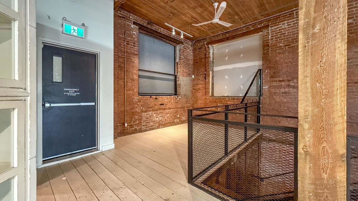High profile commercial space available in the Old Cannery Building.