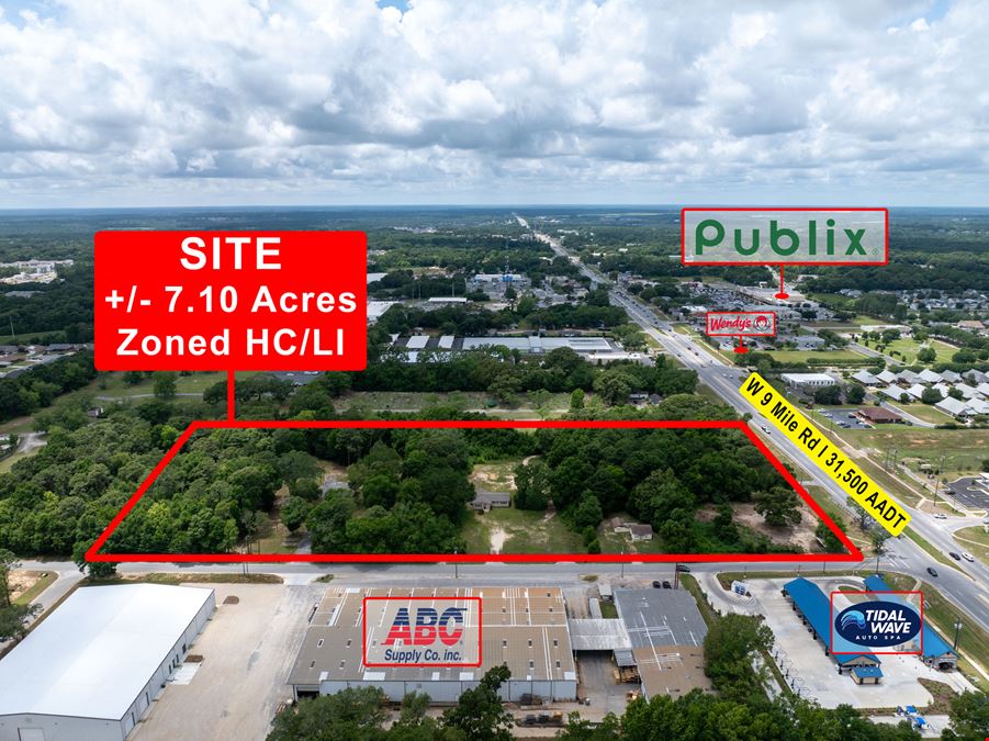 Prime Commercial Corner | 7 Acres on W Nine Mile Rd