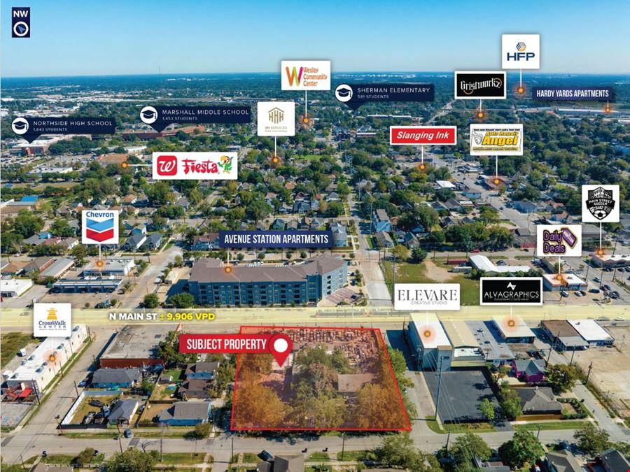 2009 N Main St., Houston, TX 77009 DEVELOPMENT OPPORTUNITY!