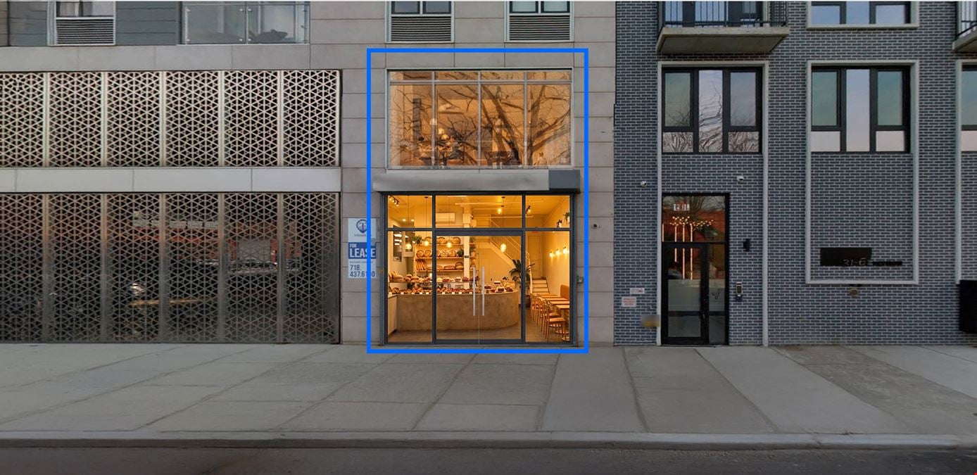 2,400 SF | 31-57 Vernon Boulevard | Built-Out F&B Space with Mezzanine for Lease