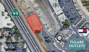 Commercial Retail Parcel Available Off HWY-99 in Tulare, CA