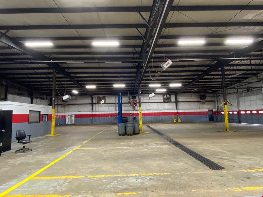 Heavy Equipment Service Center with 2 acre Drop Yard