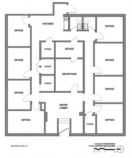 Preview of Retail space for Rent at 7134 S Jeffery Avenue