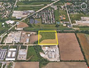 Vans Dr. & US 45 | ±10 AC Land Zoned I-2 in Will County for Sale