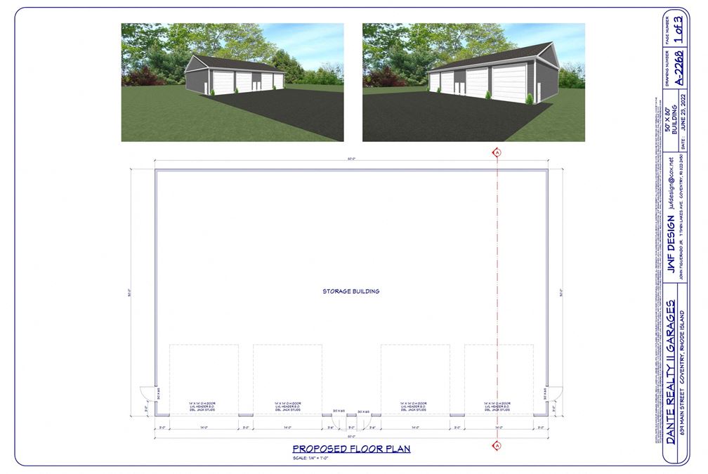 NNN - Industrial Warehouse with 4 bays - Coventry RI