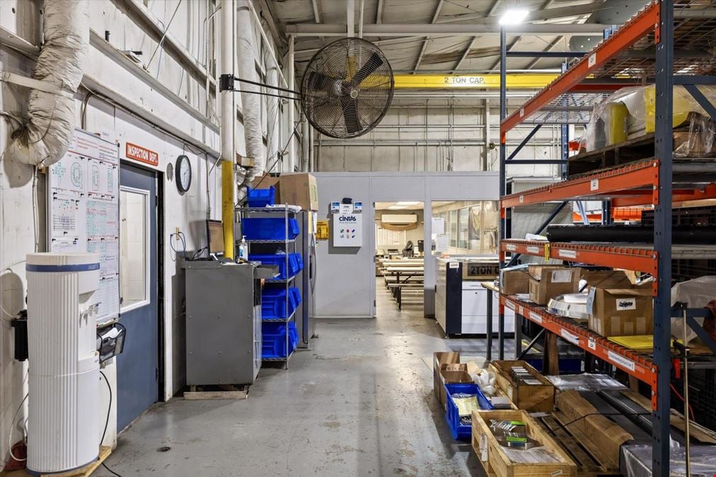 Conditioned Industrial Facility with 8 Cranes