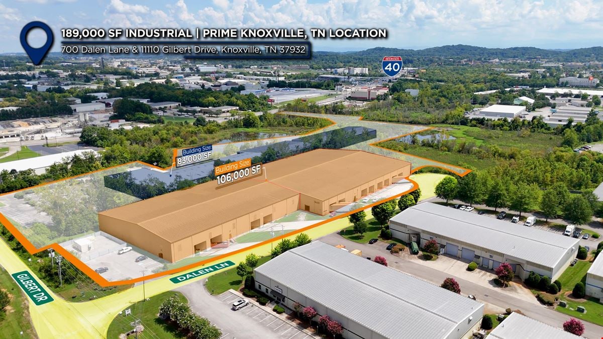 189,000 SF Industrial | Prime Knoxville, TN Location