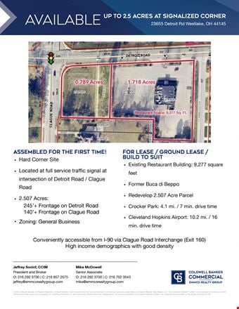 Preview of VacantLand space for Rent at 23655 Detroit Rd