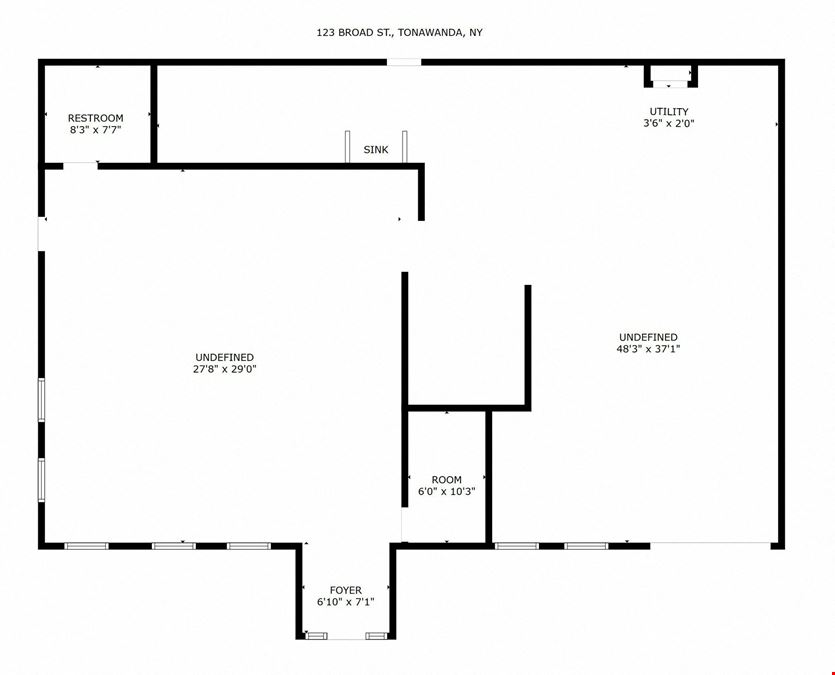 123 Broad St. -  2,442 +/- SF RETAIL SPACE