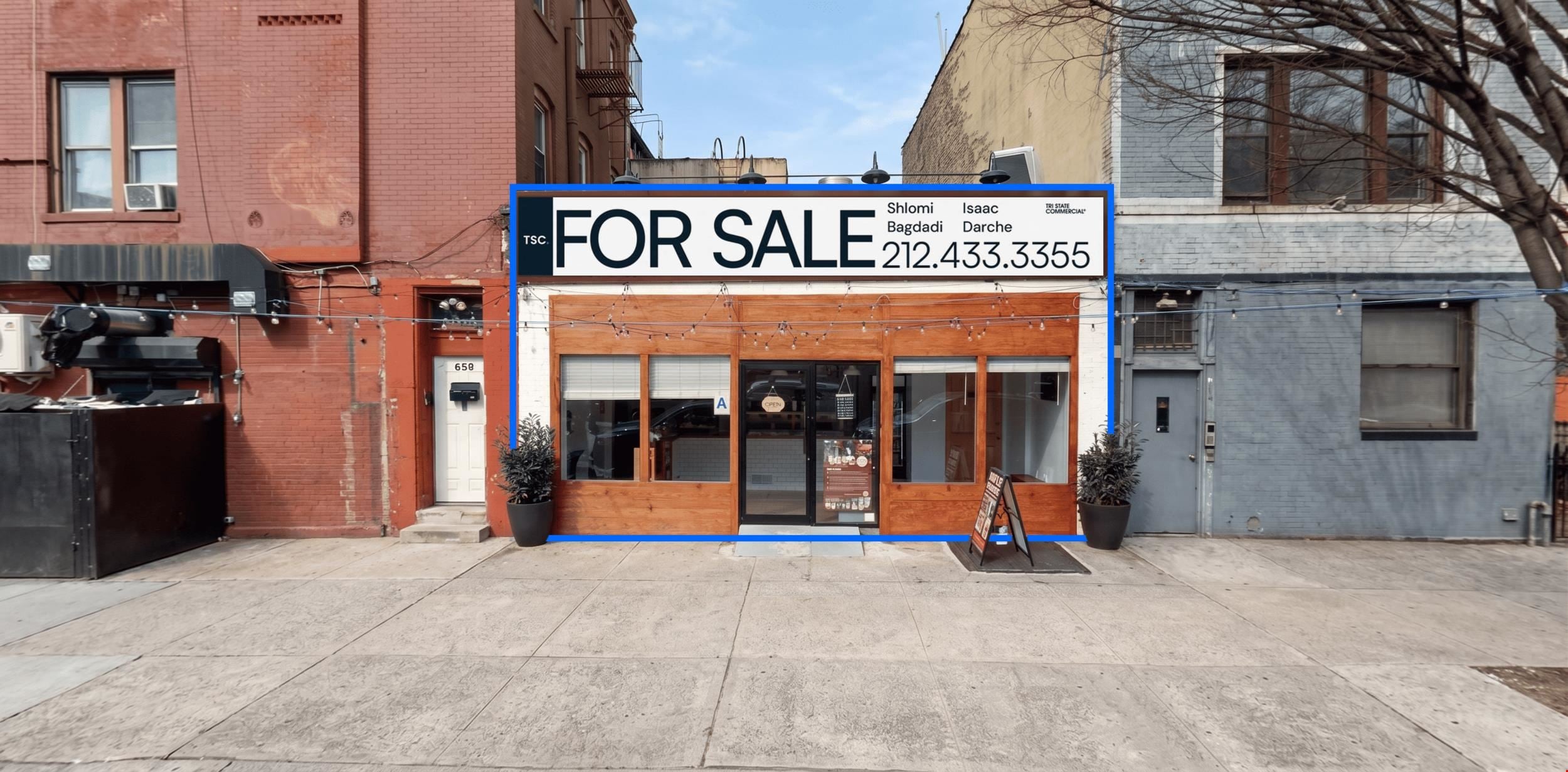 500 SF | 653 Sterling Place | Established Business for Sale - Crown Heights Ice Cream Shop