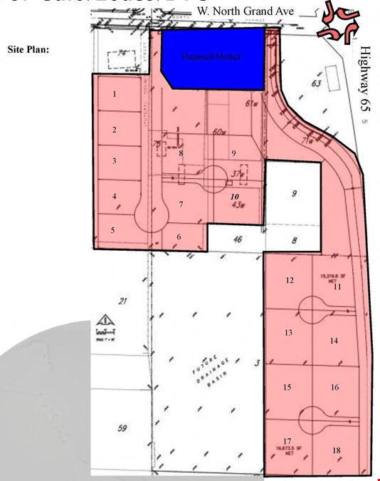 Commercial Land near Highway 65/North Grand For Sale/Lease/BTS