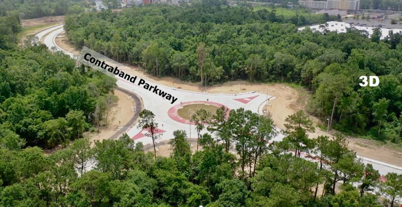 3.85 Acres on Contraband Parkway at Traffic Circle