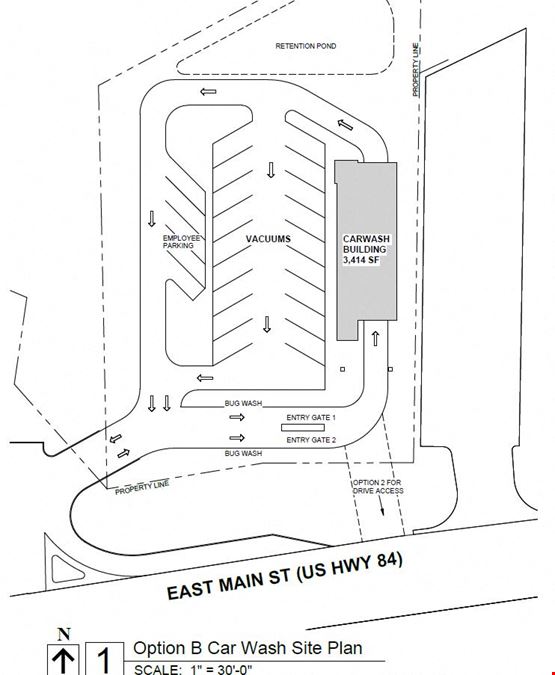 1.16-acre lot with 180' frontage on Hwy-84 E