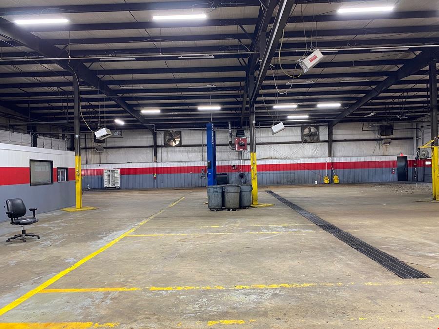 Heavy Equipment Service Center with 2 acre Drop Yard