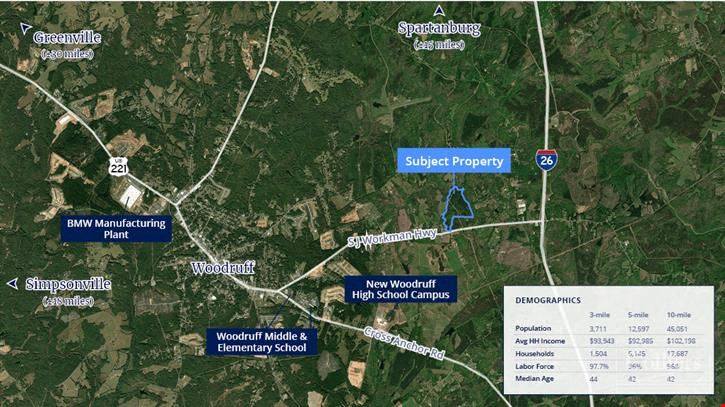±97.79 Acres Ready for Development in Spartanburg County