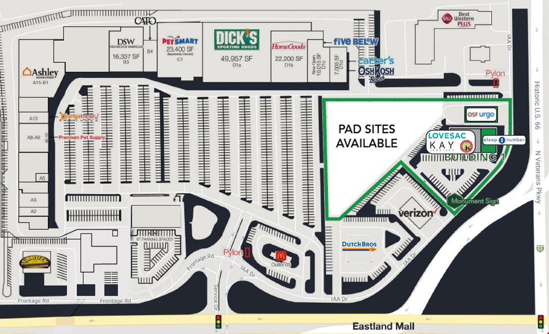 Class A Retail on Veterans Pkwy