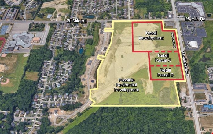 Preview of Retail space for Rent at 25 Mile and Van Dyke
