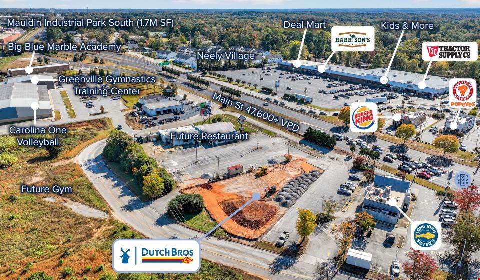 Dutch Bros | Greenville MSA | NNN Lease | Corporate Guaranty (NYSE: BROS)