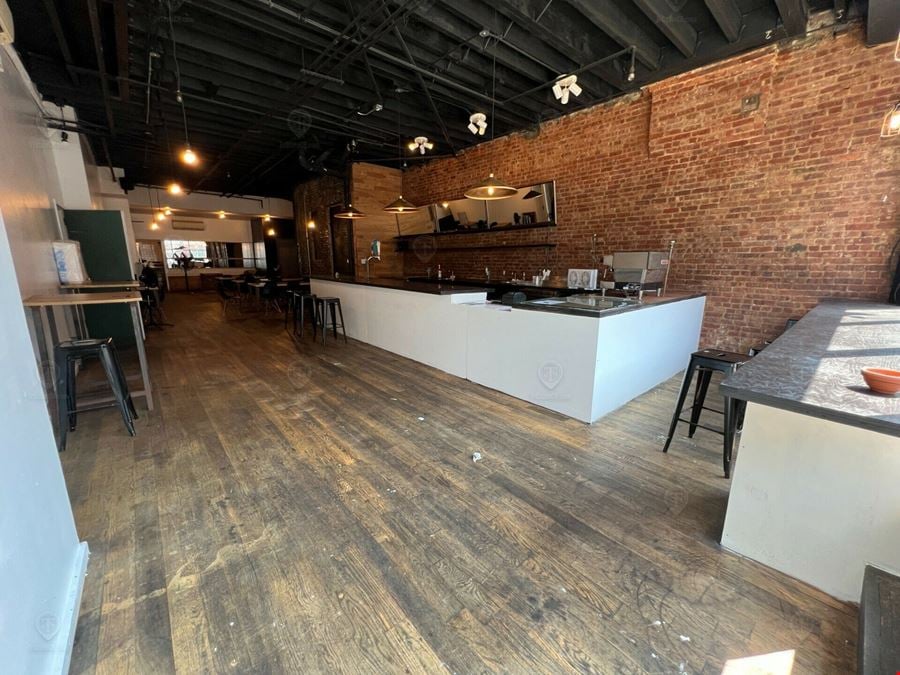 1,800 SF | 631 Wilson Avenue | Built Out Restaurant For Lease With Large Backyard