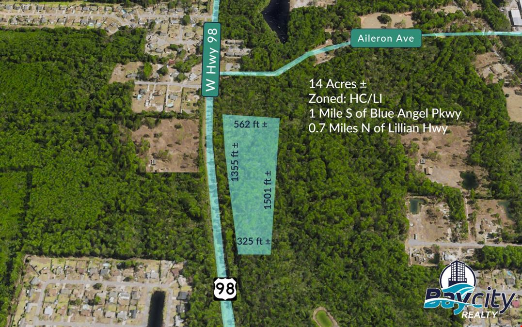 W Hwy 98, Pensacola | HC/LI | 1,355' Frontage