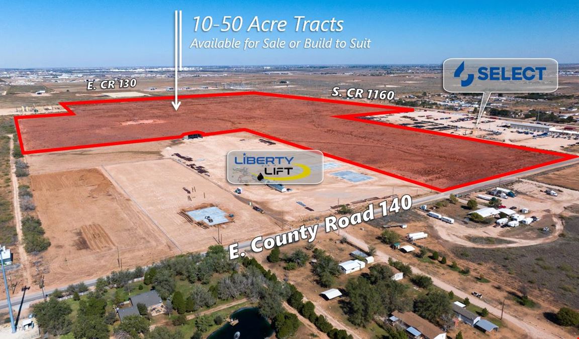 20.35 Acre Industrial Tract in Midland for Build to Suit