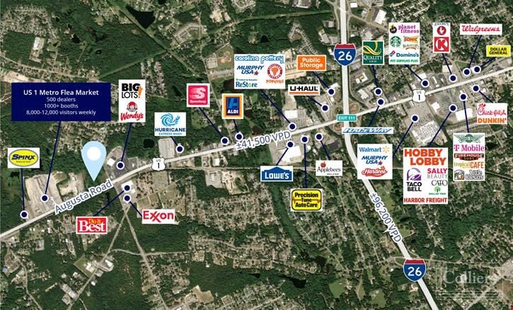 ±6.73 Acres of Land Ideally Suited for Convenience Store Site | West Columbia, SC