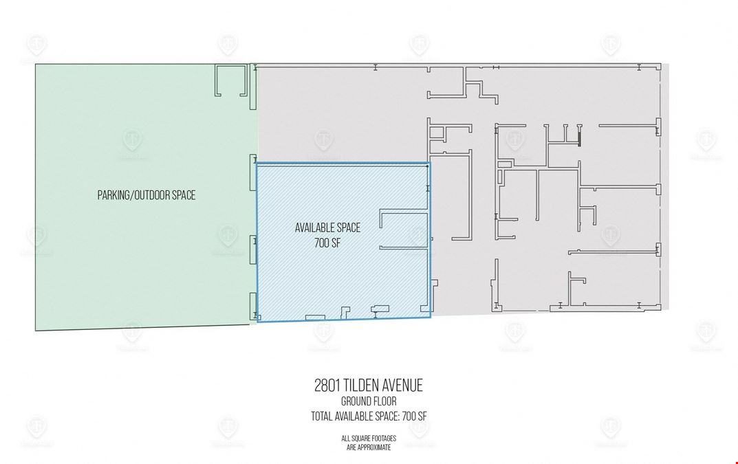 3,700 SF | 2801 Tilden Avenue | Retail/Community Facility with Glass Frontage & High Ceilings for Lease