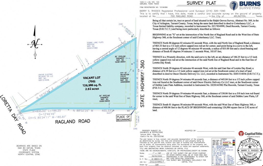 2.92 Acres Land in Mansfield, TX