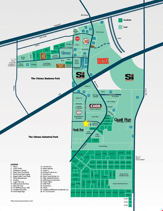 Proposed Build to Suit! 1 Acre in OIDC/Grow Odessa Ind Park