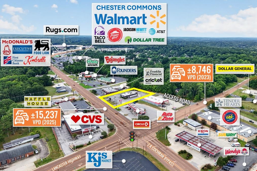 REIT Sale | Former Hardee’s with Drive-Thru | 23K VPD | Charlotte MSA | 1-Acre