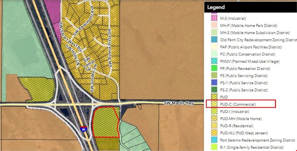 SW Martin Highway & I-95 - 32.71 Acres