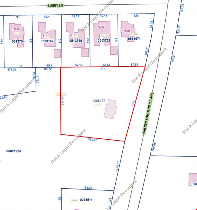 1.5 Acres - Commercial Land (2 minutes from I-12)
