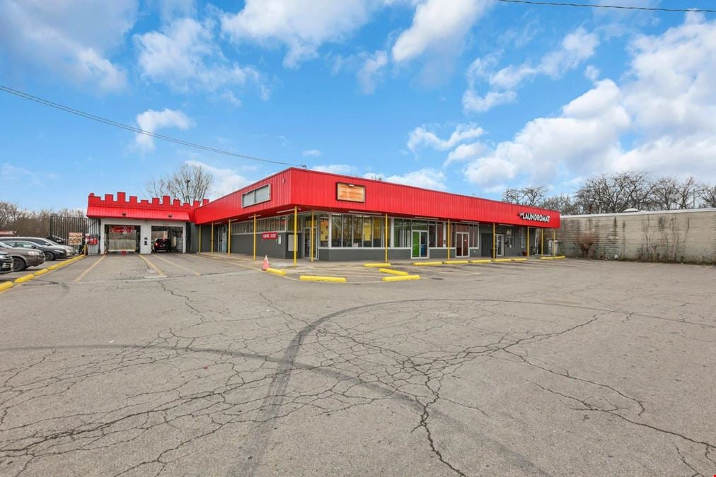 Southside Columbus laundromat, retail space, and drive-thru 1501-1511 Frebis Avenue