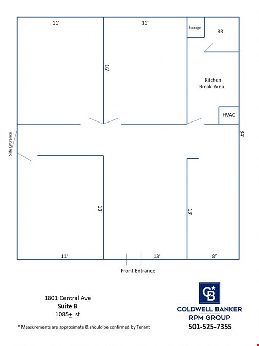1801 Central Avenue, Suite B, Hot Springs, AR 71901