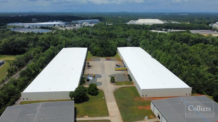 102,560 SF - 205,633 SF  Warehouse Space Available Along I-85 Business Corridor