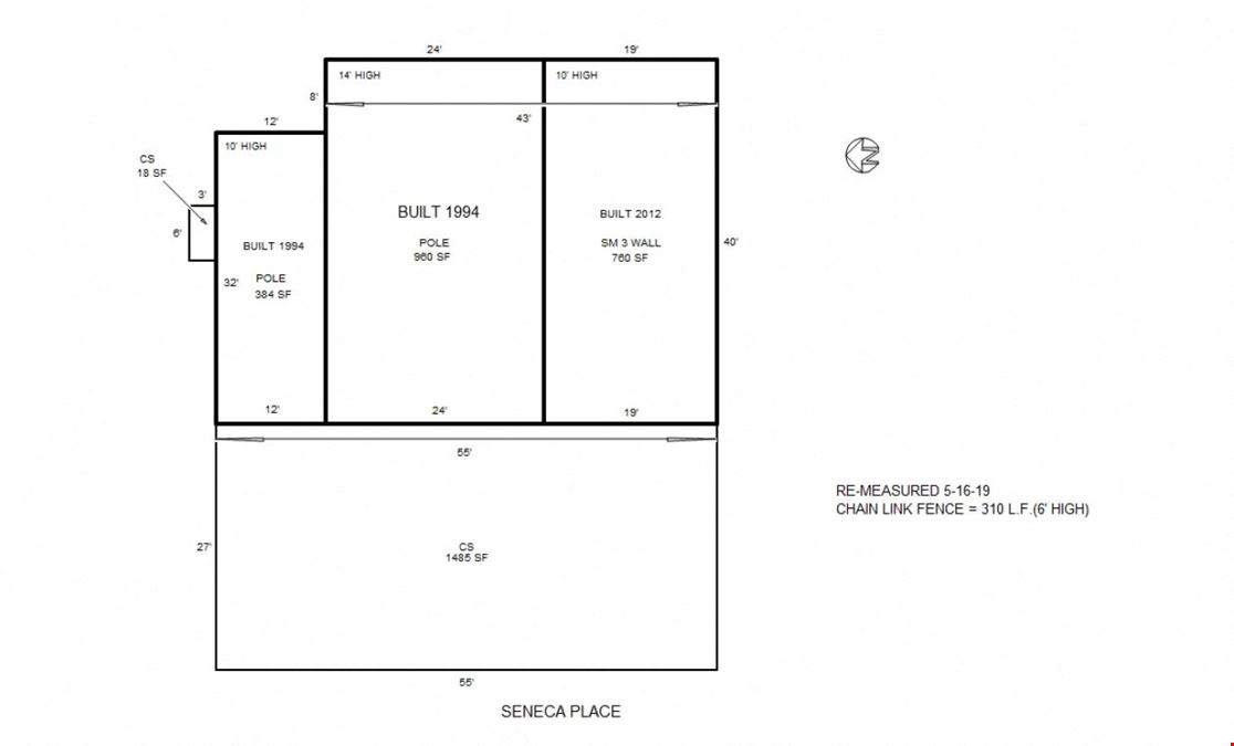 Light Industrial Building on 1.4 Acres