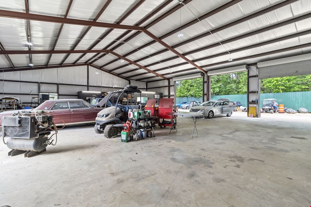 Hwy 105 Frontage – ±1 Acre with  Industrial Building for Commercial or Mixed-Use