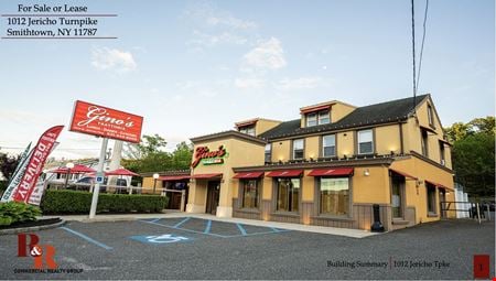 Preview of Restaurant space for Sale at 1012 Jericho Tpke