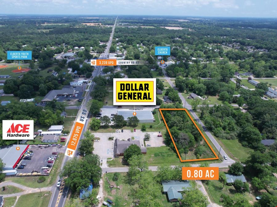1 Auction 0.80 Acre Parcel 13K VPD Dollar General Adjacent