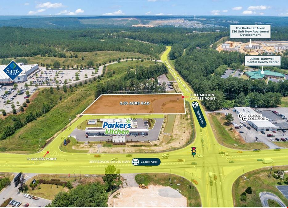 2.63 Acres | Pad Ready Site | Adjacent to Parker's