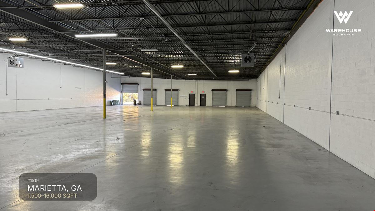 #1519 - Marietta, GA Warehouse for Rent  | 1,500-16,000