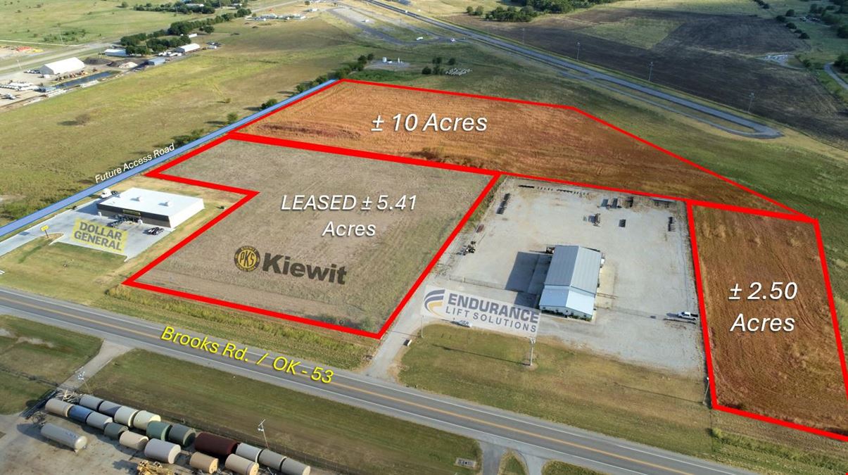 2.50 - 10 Acres For Build to Suit Springer, OK