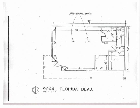 Preview of Office space for Rent at 9244 Florida Blvd.