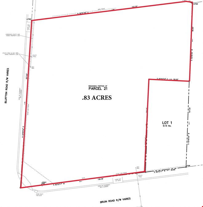 .83 Acres at Corner of Bluffton Road & Bruin Road