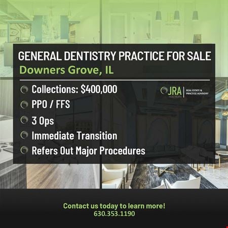 Preview of commercial space at #1201289 - General Dentistry Practice for Sale - Downers Grove