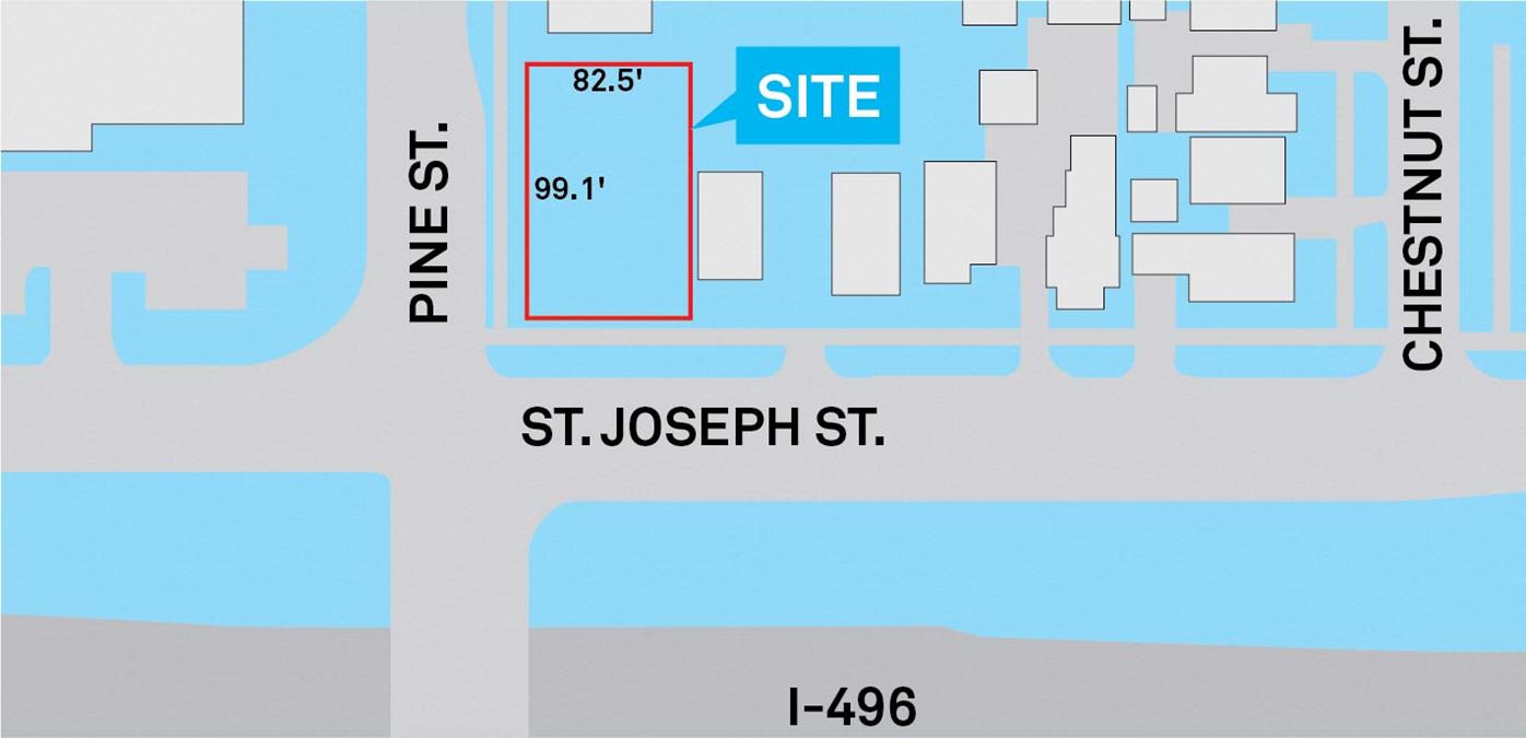 0.153 Acre-Site Pine Street & St. Joseph, Lansing, MI