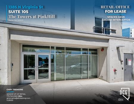 Preview of Retail space for Rent at 1385 N Virginia St Suite 105