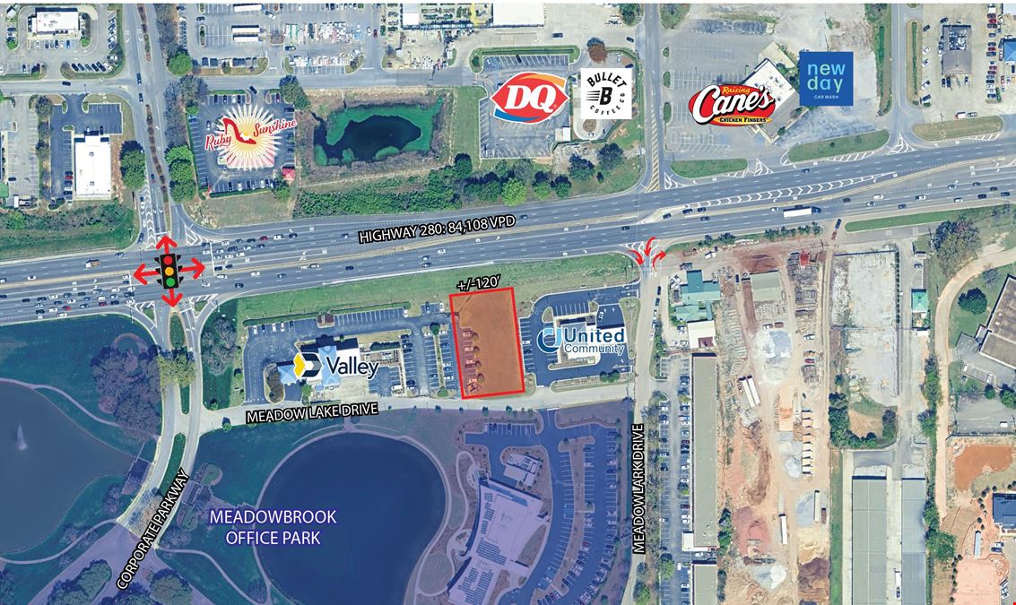 Retail Ground Lease - Hwy 280 - Meadow Brook