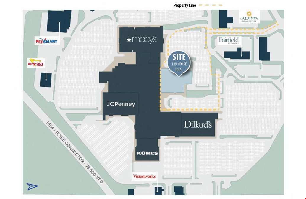 Former Sears at Boise Towne Square (approx 120k SF)