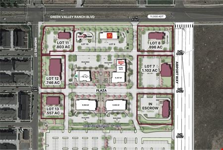 Preview of Retail space for Rent at Green Valley Ranch Blvd and Pena - SWC